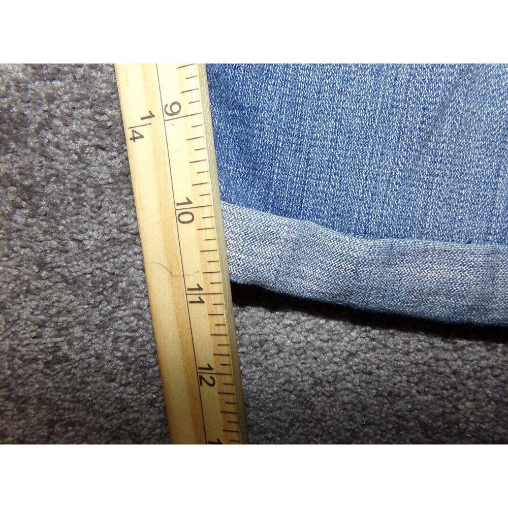 Levi's 545 Womens Sz 8 Blue Capri Cuffed Dark Wash Cotton Blend Stretch Jeans 32 - Picture 7 of 7